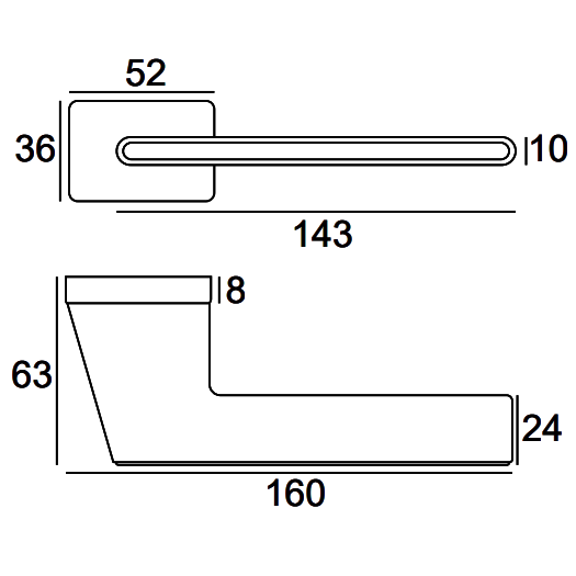 Klamka VDS Luca Insert